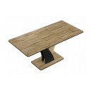 Стол обеденный SIGNAL VENTO дуб артизан/черный 120-160/68